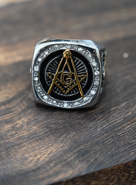 朋克个性欧美风潮流钛钢戒指饰品