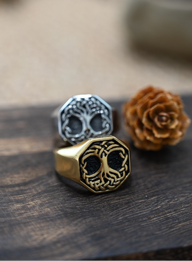 朋克个性欧美风潮流钛钢戒指饰品