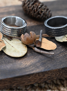 轻奢简约欧美风潮流钛钢戒指饰品