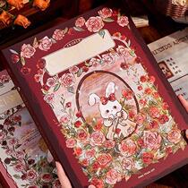 Flowers Classmates Record Elementary School Students Sixth Grade Graduation Commemorative Album High Face Value Loose-leaf Removable for Girls and Girls