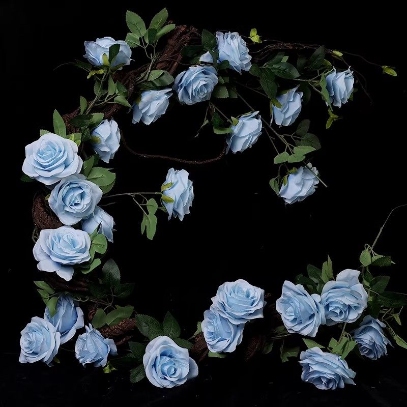 仿真玫瑰花藤假花装饰空调管道缠绕遮挡拱门楼梯藤蔓花婚庆塑料花,淘宝优惠券,粉丝福利购,淘宝优惠卷