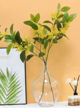 仿真花桂花枝摄影道具植