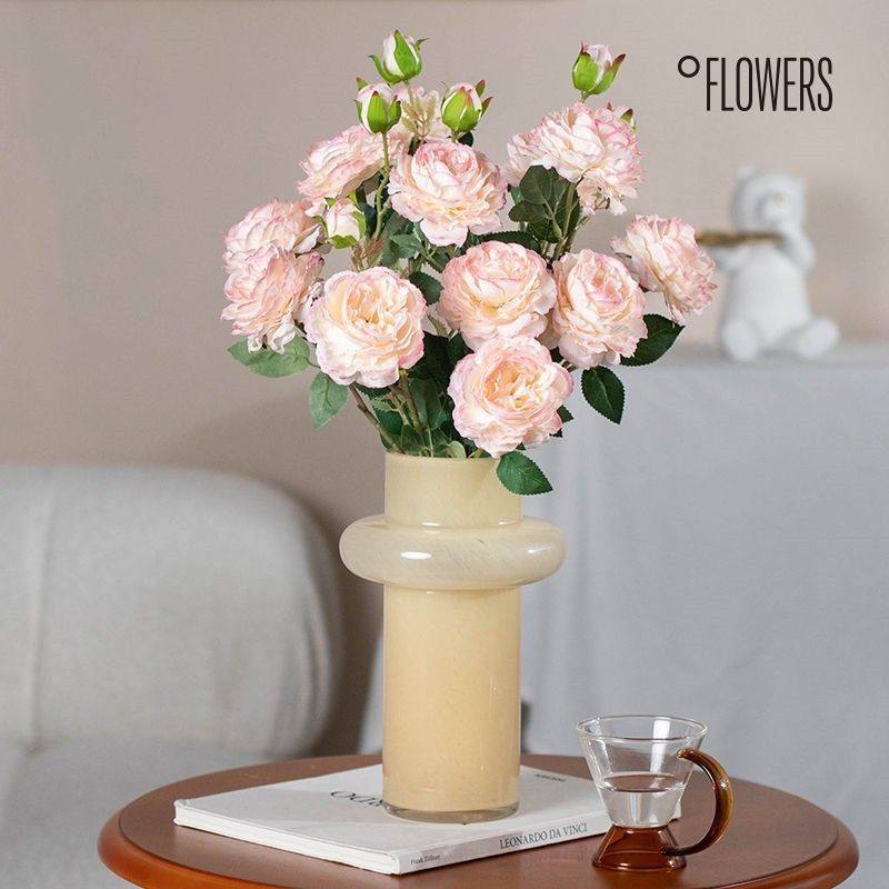 婚礼牡丹仿真花客厅摆设电视柜假花芍药插花绢花餐桌花艺法式摆件,淘宝优惠券,粉丝福利购,淘宝优惠卷