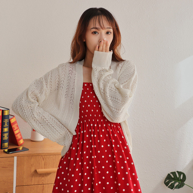 夏季短款坎肩外搭防晒衫针织衫 letsjoys毛针织衫