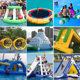 Inflatable water amusement equipment inflatable caterpillar dragon boat