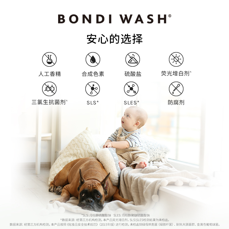 地面500ml bondiwash bw天然清洁液 BONDI WASH地面清洁剂