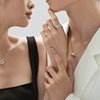 Star-style 18K gold simple fashion ring