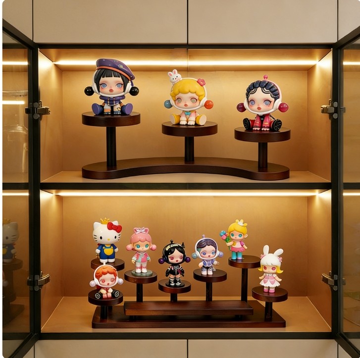 实木多层展示架手办作品小摆件积木阶梯展示水杯收纳潮玩柜置物架,淘宝优惠券,粉丝福利购,淘宝优惠卷