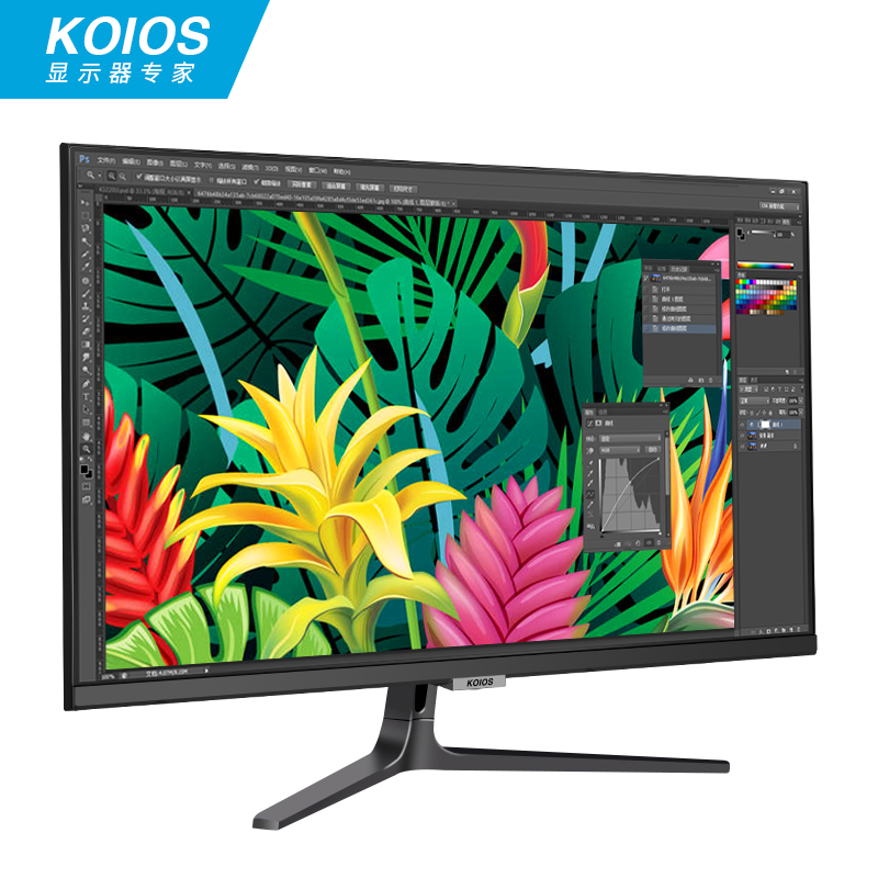 KOIOS K2723U 27英寸4K IPS 画中画2分屏 窄边框 专业电脑显示器 - 图0