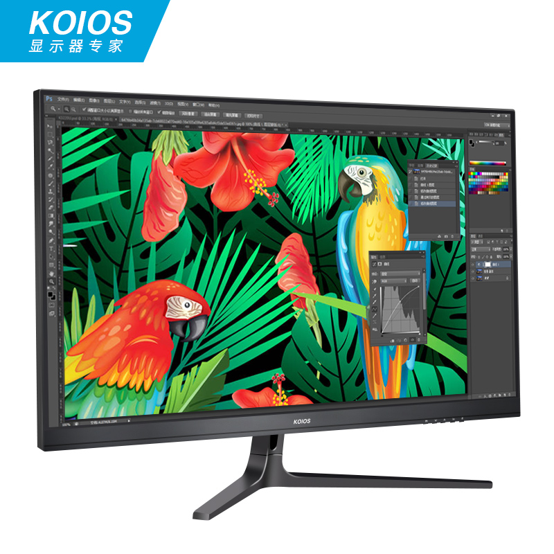 KOIOS K2722UD 27英寸4K HDR窄边框IPS广色域 设计家用电脑显示器 - 图0