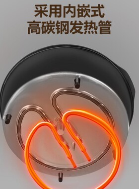 扬子调温电饼铛可拆洗烙饼锅加深8.2CM薄饼机多功能火锅炒菜烧烤