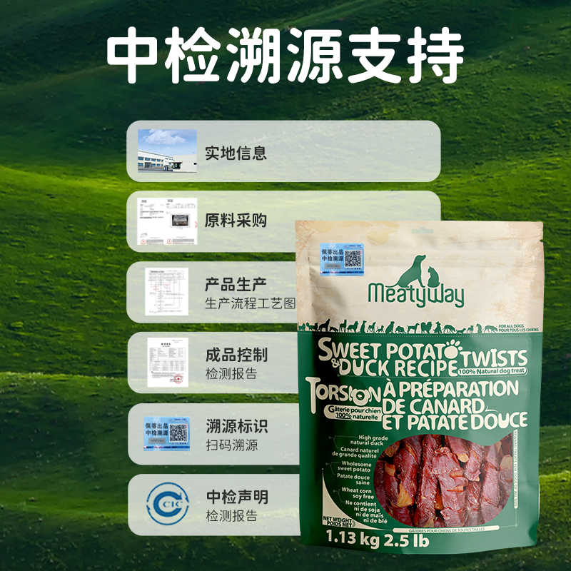 【囤货装】Meatyway爵宴鸭肉红薯卷果蔬磨牙训练奖励狗狗宠物零食 - 图3