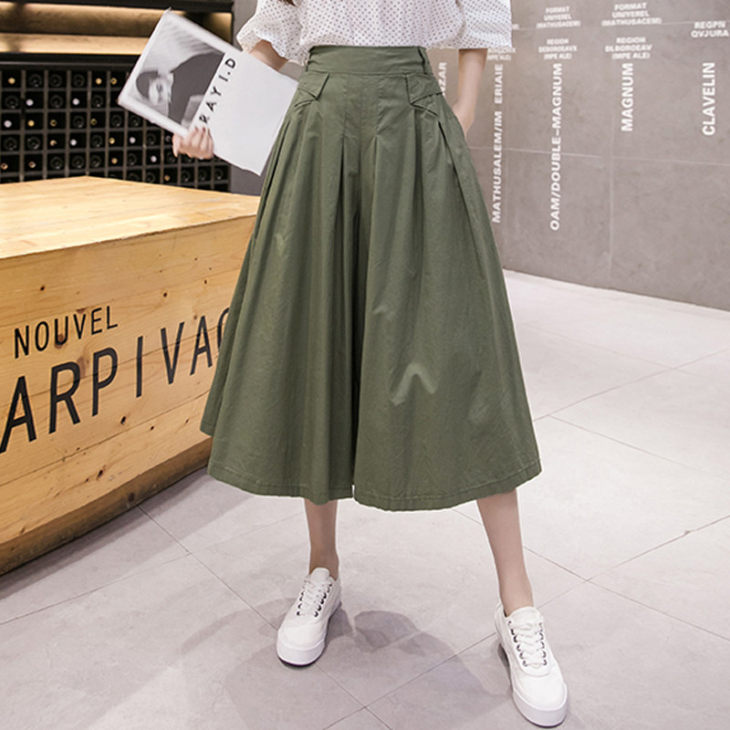 高腰显瘦裤裙2020春秋中长款休闲裤 奈菲妮休闲裤