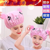 Waterproof bath Bath Cap Woman HAIR FILM HAIR COVER CUTE SHOWER HEADGEAR CARTOON WIG KITCHEN ANTI-OIL SMOKE CAP