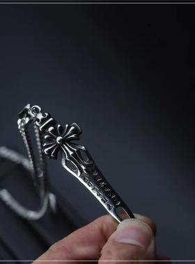 日韩时尚款复古兵器潮嘻哈项链挂