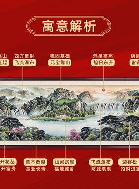 八方聚财挂画客厅2026新款装饰画