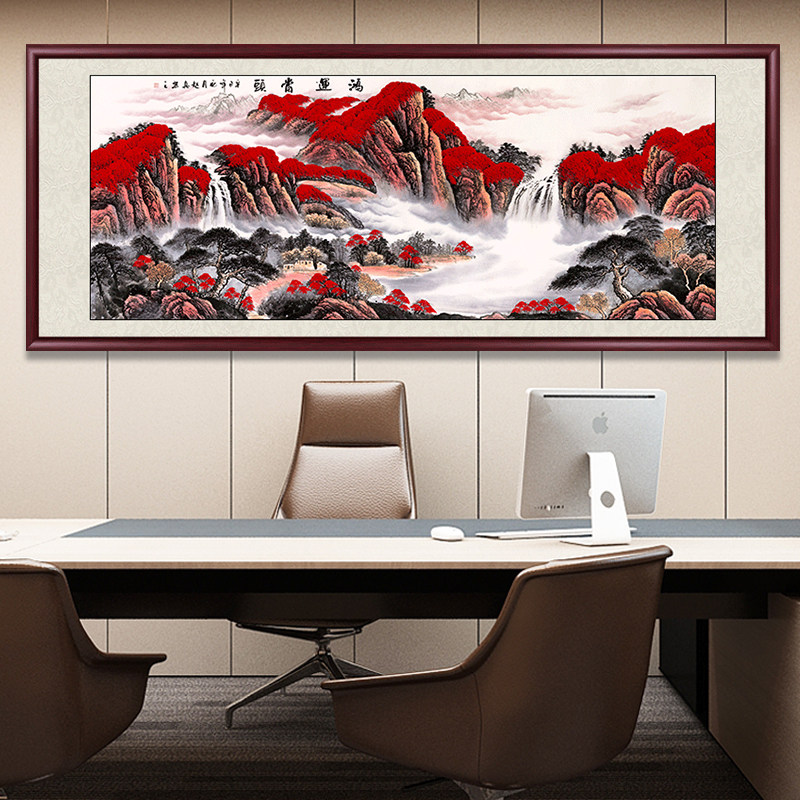 花开富贵客厅装饰画牡丹花鸟国画手绘真迹挂画中式沙发背景墙壁画,淘宝优惠券,粉丝福利购,淘宝优惠卷