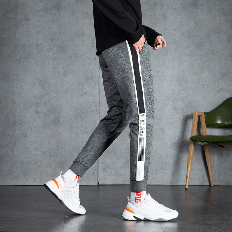 以纯男修身九分裤运动a21 hm休闲裤 安以特休闲裤