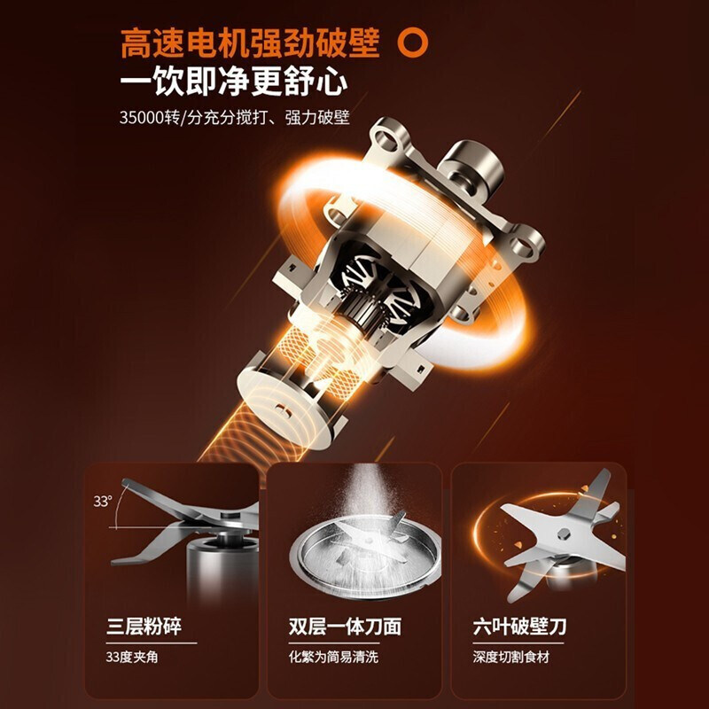 九阳破壁机家用全自动多功能豆浆 九阳网创破壁机