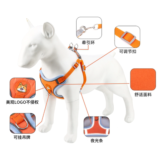 Vest-style Teddy Bichon Pomeranian Dog Traction