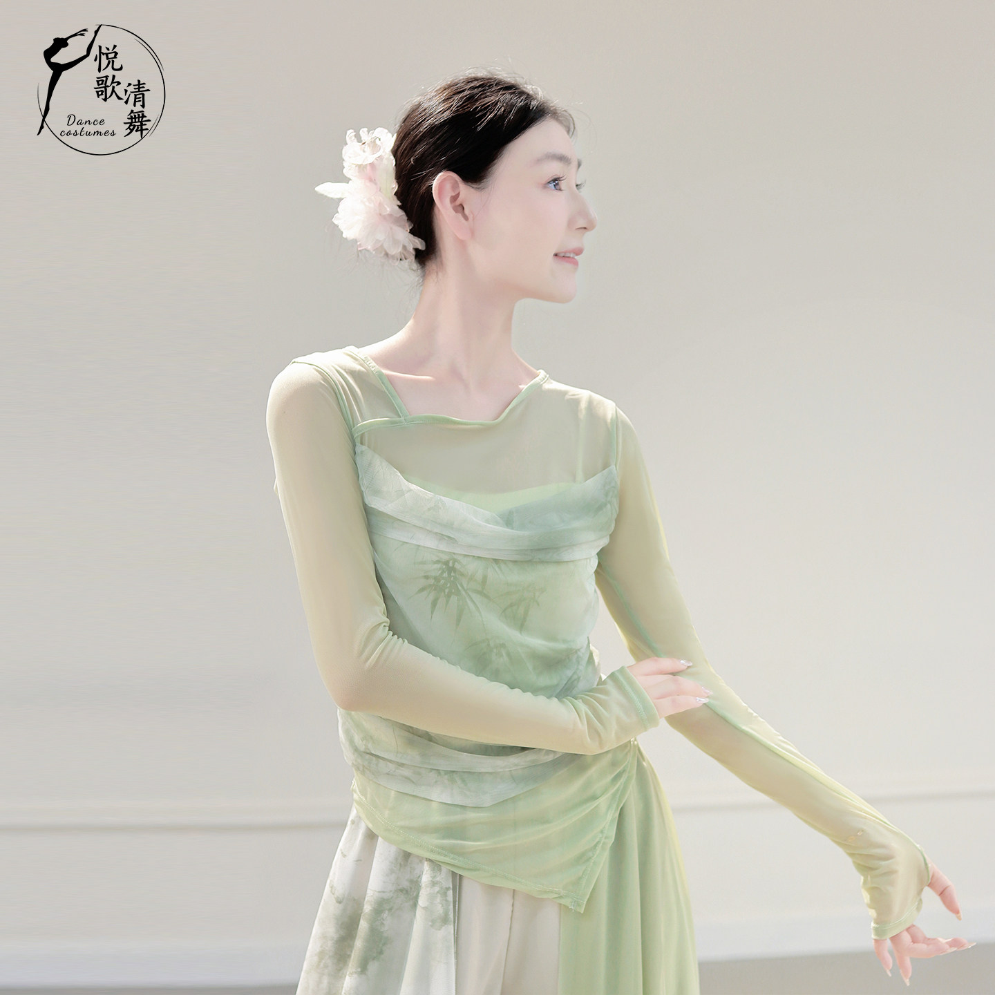2025新款古典舞服装纱衣演出服漂亮中国舞练功服形体网纱舞蹈上衣,淘宝优惠券,粉丝福利购,淘宝优惠卷