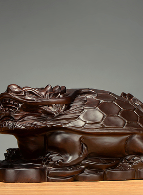 资深匠人龙龟黑檀木中式