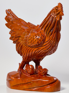 母鸡客厅黄花梨木雕花梨木质