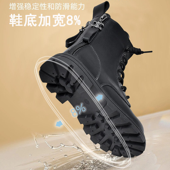 Martin boots for boys spring and autumn new children's genuine leather boots