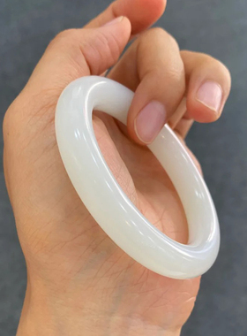 新疆和田玉手镯和田玉羊脂玉手镯新疆和田玉羊脂白玉镯天然手镯