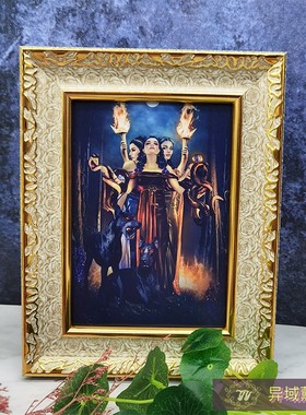 赫尔特画像挂件照片画框油画布卡片摆件客厅书桌玄关挂像装饰画