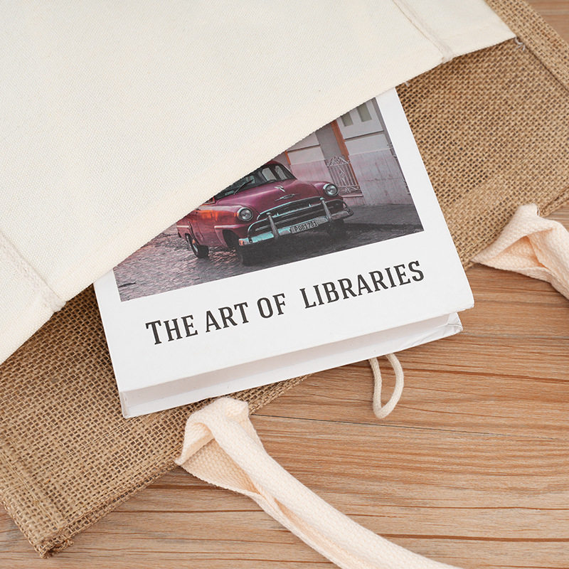 定制口袋帆布黄麻袋纽扣手提袋无印良品麻布袋棉麻包亚麻袋麻布包,淘宝优惠券,粉丝福利购,淘宝优惠卷