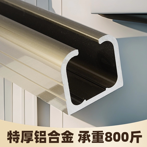 木门推拉门吊门轨道吊轮吊轨滑轨滑轮玻璃移门滑道铝型材全套配件 - 图1