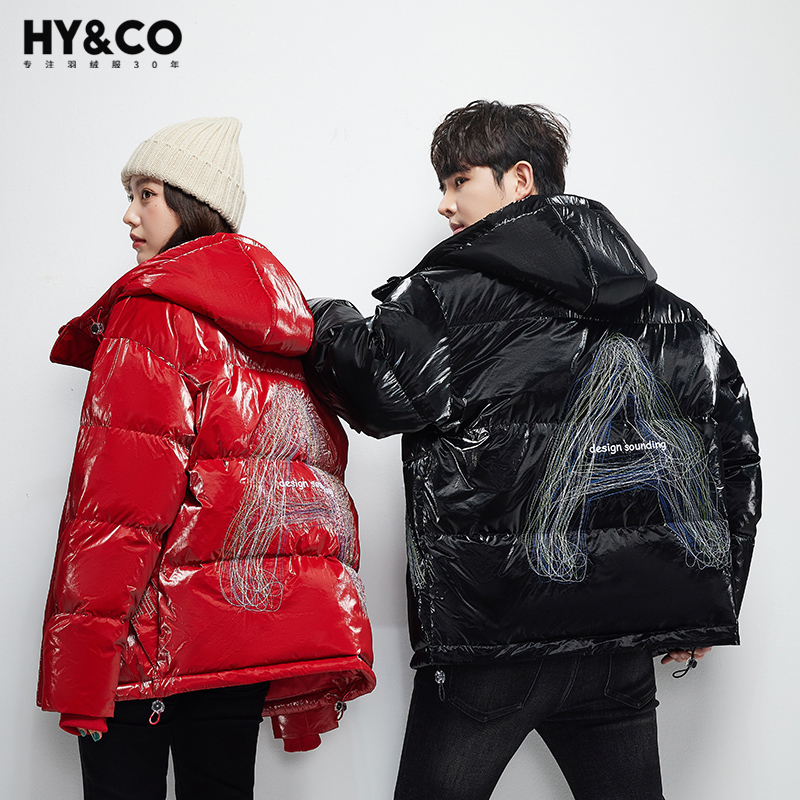 HY&CO特價情侶裝潮流羽絨服女2022冬季中長款外套男女90鴨絨外套_HYCO旗艦店_女裝_女士精品