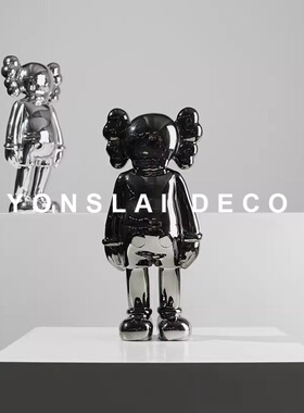 暴力熊摆件潮流网红手办卡通kaws公仔样板间儿童房电视柜软装饰品