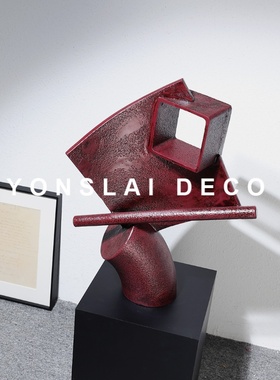 简约样板间玄关几何抽象艺术摆件