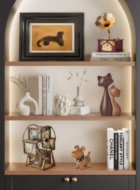 【喵侣相伴】中古风摆件一对