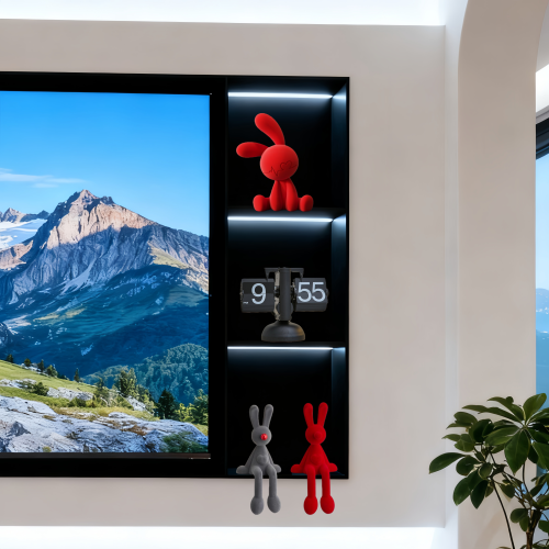 现代轻奢客厅电视柜摆件套组高档小众坐姿兔子家居装饰品乔迁礼物 - 图1