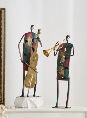 【复古乐团演奏家】铁艺摆件