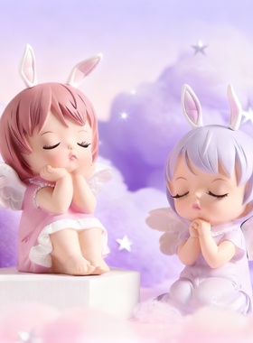 可爱天使卡通桌面装饰摆件