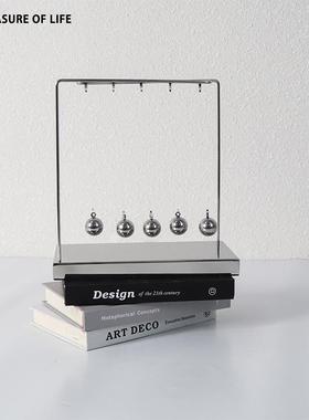 牛顿摆球撞球非永动机办公室书房桌面摆件装饰工艺品创意家居客厅