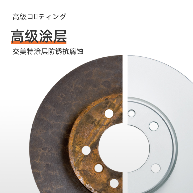 日清纺ND2001K涂层刹车盘适用于本田杰德1.8 1.5T汽车刹车盘后盘 - 图1