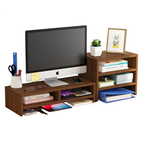 台式电脑屏幕显示器增高架置物支架子抬垫高托底座办公室桌面收纳 - 图3