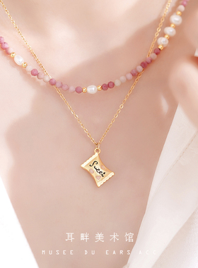 B一颗糖果sweet甜蜜细项链颈链女