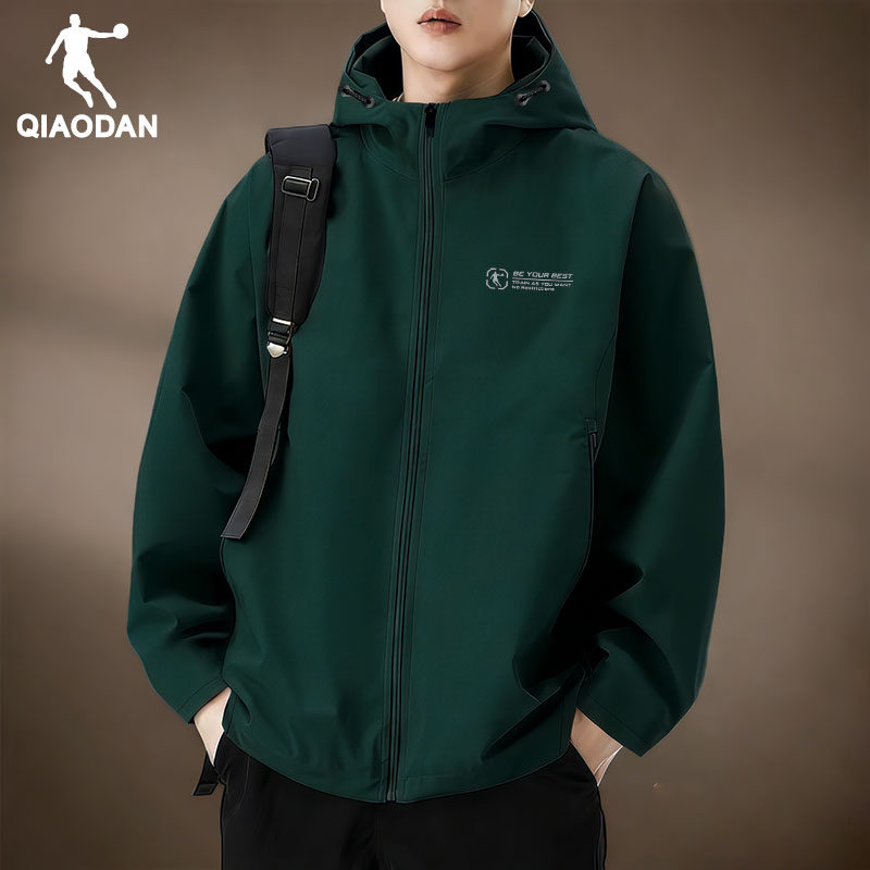 乔丹外套男2026春季新款防泼水运动风衣男款青少年休闲开衫夹克男,淘宝优惠券,粉丝福利购,淘宝优惠卷