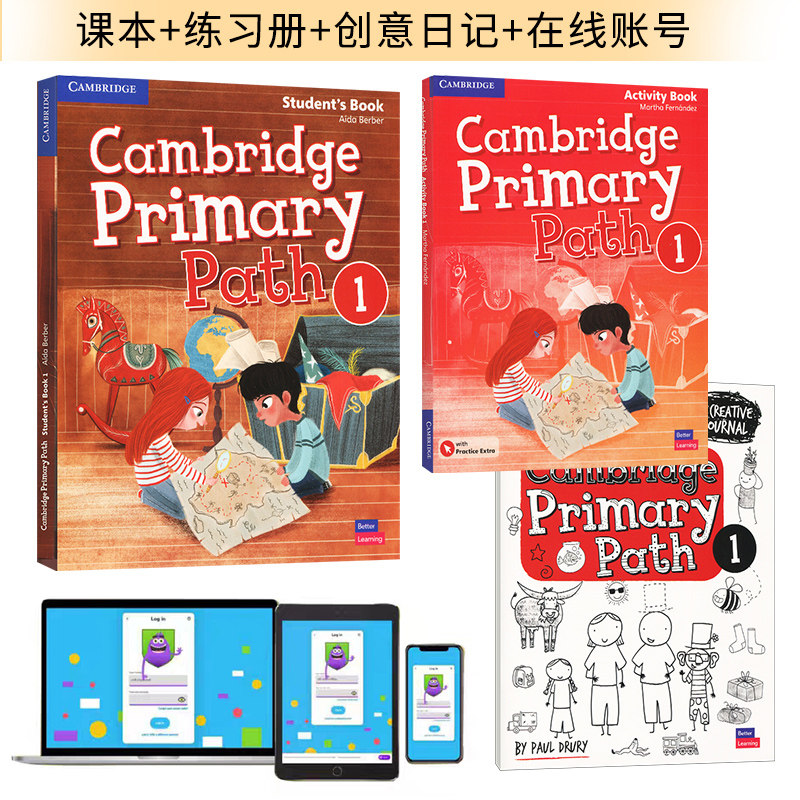 英文原版剑桥少儿英语教材Cambridge Primary Path Foundation 123456 主课本+练习册+创意日记 6-12岁小学生听说读写美式英语