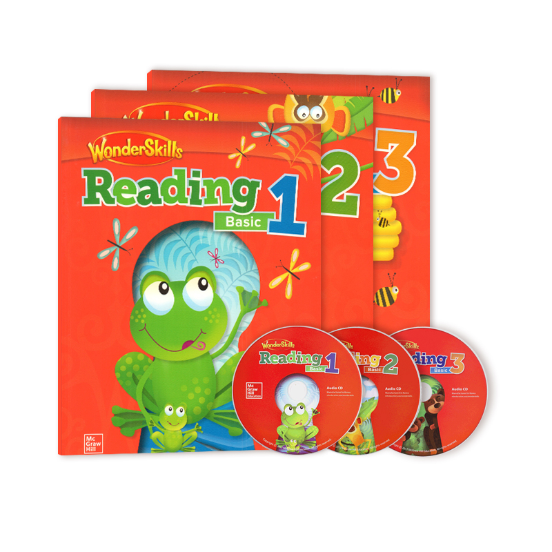 原版进口麦克劳希尔WonderSkills Reading  Basic 123初级阶段阅读训练美国加州小学教材 培养小学英语阅读技能书听说读写课外书 - 图3