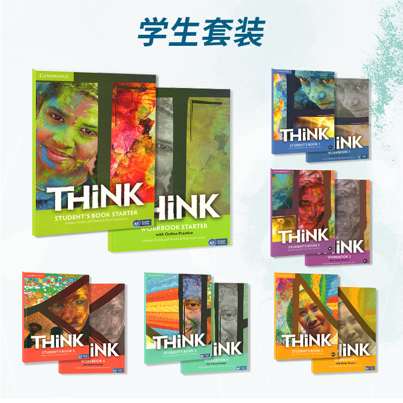 剑桥Think教材少儿英语教材6级Cambridge Think Starter 1 2 PDF学术中学托福原著进口图书课本练习册电子版音频正版英文原版书籍 - 图0