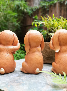 不听杂货复古做旧乡村风桌面摆件