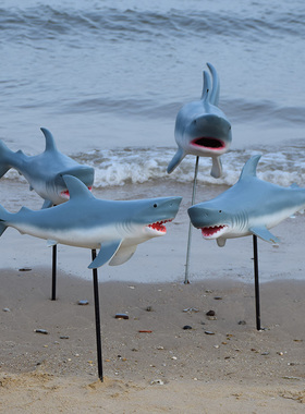 海豚鲨鱼游乐场布置景区创意装饰