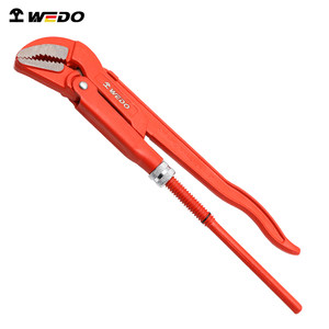 WEDO维度45°鹰嘴管子钳工业级铬钒钢水管钳管子钳维度工具厂家